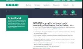 
							         Patient Portal | INTEGRIS								  
							    