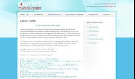 
							         Patient Portal | Internal Medicine and Cardiology - Peace Medical Center								  
							    