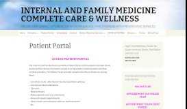 
							         Patient Portal - Internist Family Doctor								  
							    
