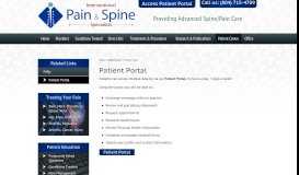 
							         Patient Portal - Interventional Pain and Spine Specialists								  
							    