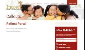 
							         Patient Portal - Intown Pediatrics								  
							    