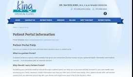 
							         Patient Portal | King Medical Clinic								  
							    