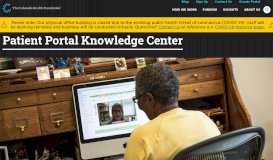 
							         Patient Portal Knowledge Center | The Colorado Health Foundation								  
							    