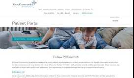 
							         Patient Portal | Knox Community Hospital								  
							    
