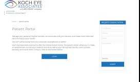 
							         Patient Portal - Koch Eye Associates								  
							    