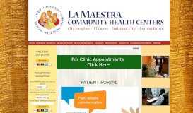 
							         Patient Portal - La Maestra Community Health Centers								  
							    