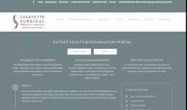 
							         Patient Portal - Lafayette Surgical Specialty Hospital								  
							    