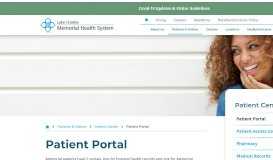 
							         Patient Portal - Lake Charles Memorial Hospital								  
							    