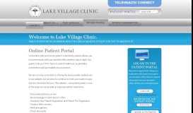 
							         PATIENT PORTAL - Lake Village Clinic								  
							    