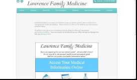 
							         Patient Portal - Lawrence Family Medicine - Conway, AR								  
							    