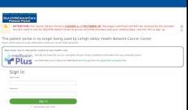 
							         Patient Portal - Lehigh Valley Health Network-Cancer Center								  
							    