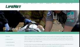 
							         Patient Portal - LifeNet EMS								  
							    