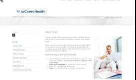 
							         Patient Portal • LoCicero Medical Group								  
							    