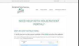 
							         Patient Portal Log-In Help ... - Springforest Family Physicians								  
							    
