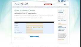 
							         Patient Portal Log-on Request - Arnot Health								  
							    