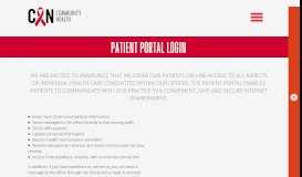 
							         Patient Portal Login - CAN Community Health								  
							    