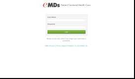 
							         Patient Portal Login - eMDs								  
							    