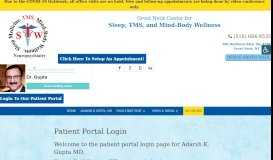 
							         Patient Portal Login | Great Neck Center for Sleep, TMS & Mind-Body ...								  
							    