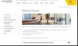 
							         Patient Portal | Lone Star Circle of Care								  
							    