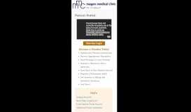 
							         Patient Portal - Magan Medical Clinic								  
							    