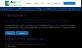 
							         Patient Portal | Manatee Weight Loss Center								  
							    