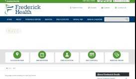 
							         Patient Portal | Maryland Health System - Frederick Health								  
							    