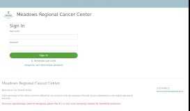 
							         Patient Portal - Meadows Regional Cancer Center - Medfusion								  
							    