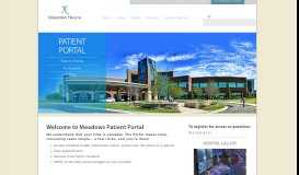 
							         Patient Portal - Meadows Regional Medical Center								  
							    