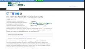 
							         Patient Portal MEDHOST YourCareCommunity - Health IT Outcomes								  
							    