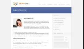 
							         Patient Portal - Medi-Serv								  
							    