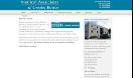 
							         Patient Portal - Medical Associates of Greater Boston								  
							    