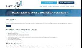 
							         Patient Portal | Medics USA								  
							    