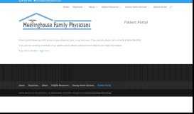 
							         Patient Portal | MeetingHouse Family Physicians								  
							    