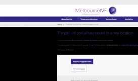 
							         Patient Portal | Melbourne IVF								  
							    