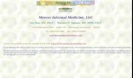 
							         Patient Portal - Mercer Internal Medicine								  
							    