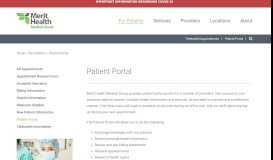 
							         Patient Portal | Merit Health Medical Group | Jackson | Vicksburg ...								  
							    
