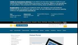 
							         Patient Portal | Midland Health - Midland Memorial Hospital								  
							    