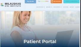 
							         Patient Portal | Milauskas Eye Institute								  
							    
