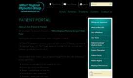 
							         Patient Portal - Milford Regional Physician Group								  
							    