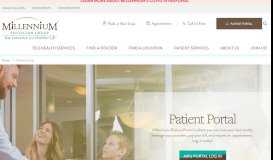 
							         Patient Portal - Millennium Physician Group								  
							    