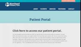 
							         Patient Portal | Morehead Primary Care								  
							    