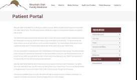 
							         Patient Portal - Mountain Utah Family Medicine								  
							    