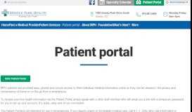 
							         Patient portal - MPH								  
							    