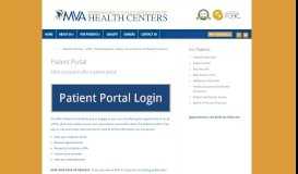 
							         Patient Portal | MVA | Monongahela Valley Association of Health Centers								  
							    