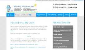 
							         Patient Portal My Chart - TRI-Valley Pediatrics Inc - Pediatrics for ...								  
							    