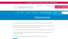 
							         Patient Portal - Nemaha County Hospital								  
							    