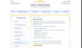 
							         Patient Portal - New Horizons Internal Medicine, Duluth & Lawrenceville								  
							    