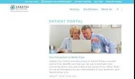 
							         Patient Portal - NextMD | Sabates Eye Centers								  
							    