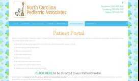 
							         Patient Portal - North Carolina Pediatric Associates								  
							    