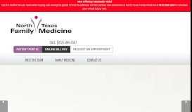 
							         Patient Portal - North Texas Family Medicine								  
							    